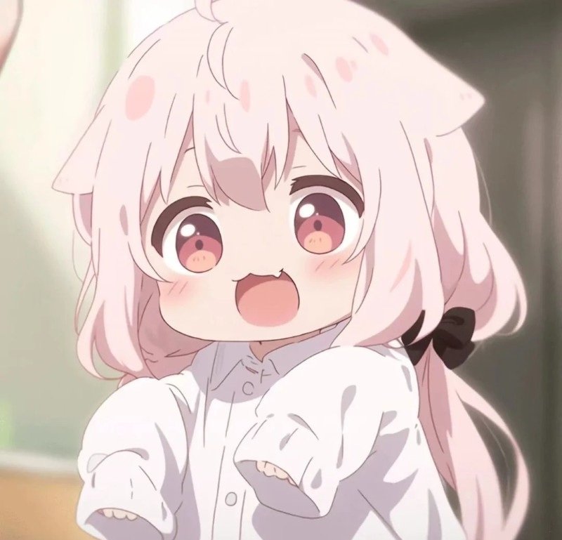 avatar anime màu hồng cute 16