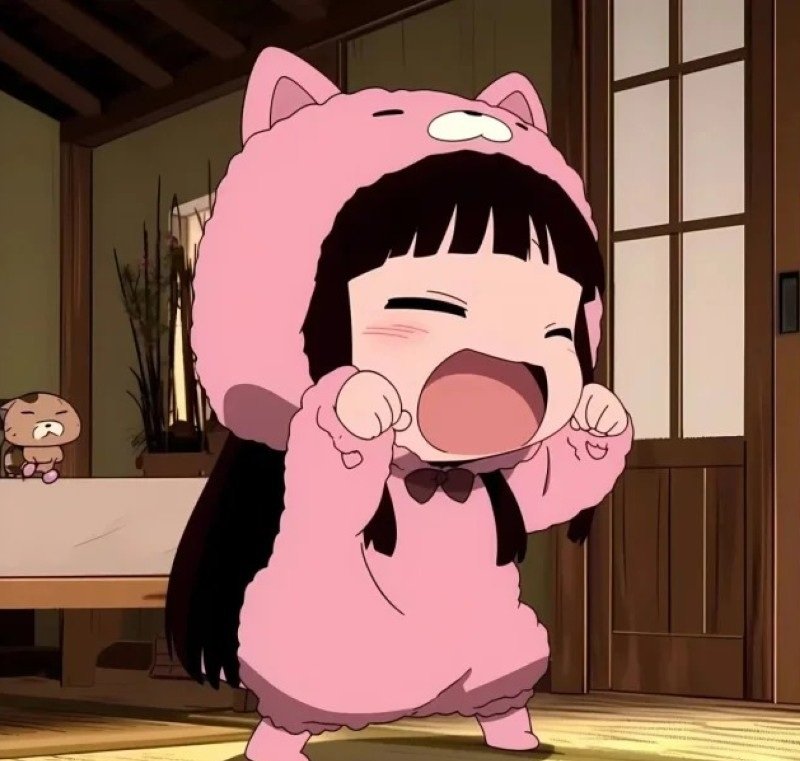 avatar anime màu hồng cute 28