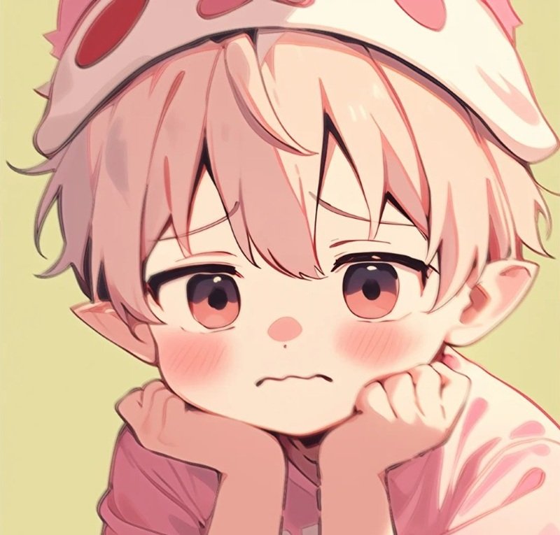 avatar anime màu hồng cute 36