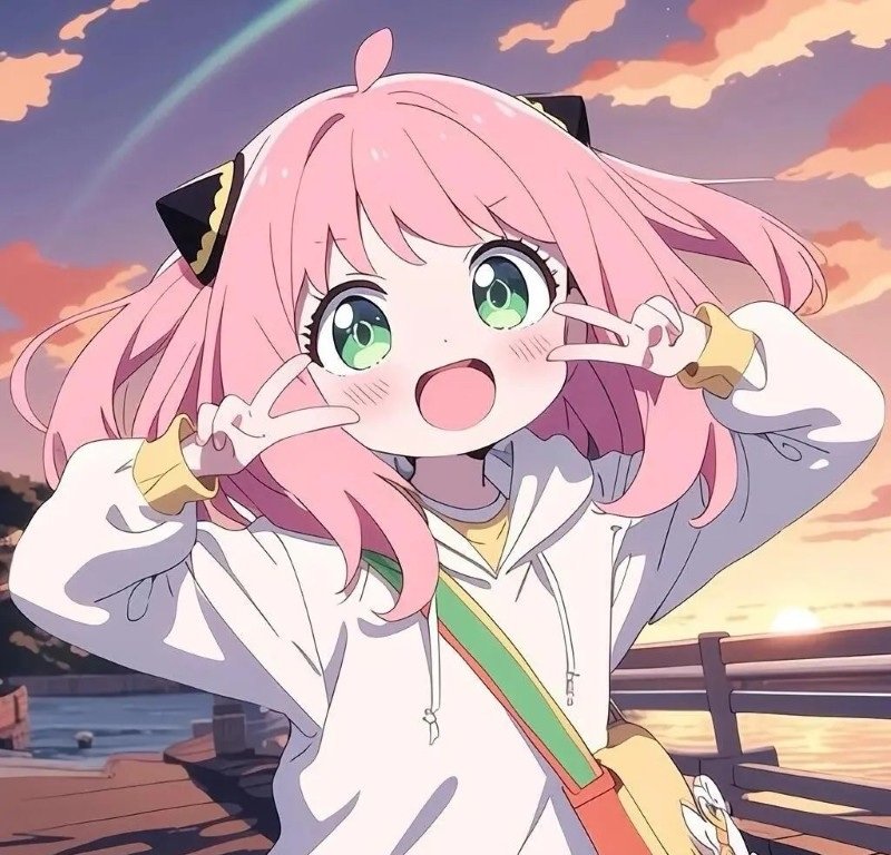 avatar anime màu hồng cute 6