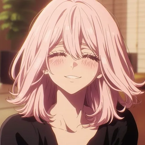 Ảnh profile anime hiển tiêu cự gương mặt tươi trẻ