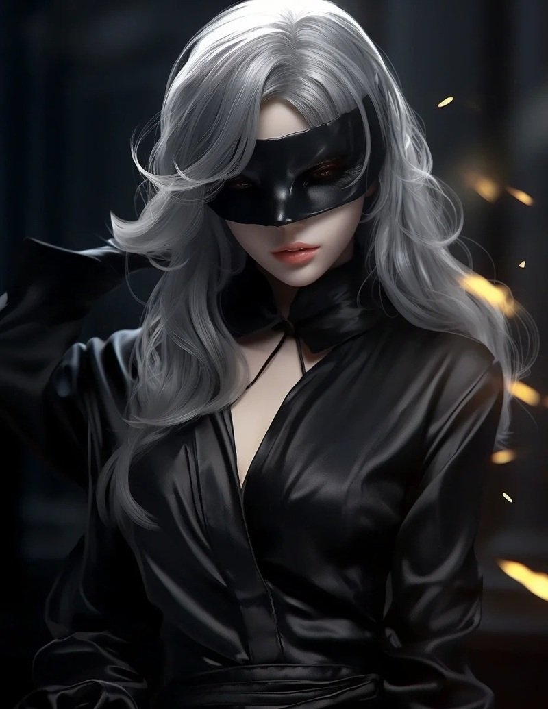 Avatar anime nữ đeo khẩu trang đen bí ẩn, lạnh lùng 34 avatar anime nữ đeo khẩu trang đen 13