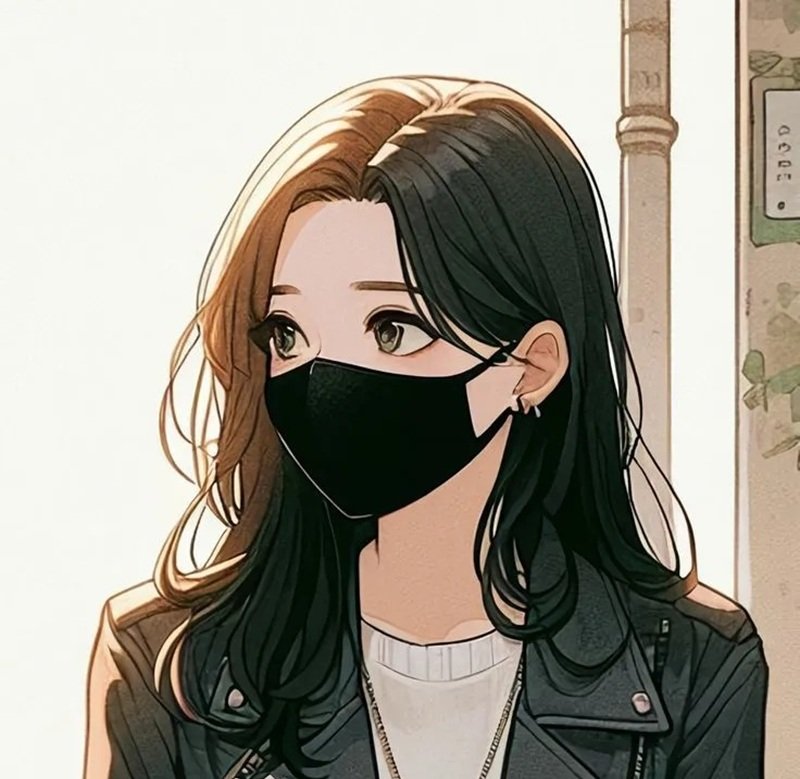 Avatar anime nữ đeo khẩu trang đen bí ẩn, lạnh lùng 20 avatar anime nữ đeo khẩu trang đen 30