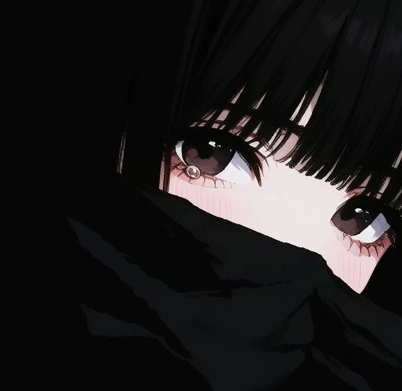 Avatar anime nữ đeo khẩu trang đen bí ẩn, lạnh lùng 24 avatar anime nữ đeo khẩu trang đen 34