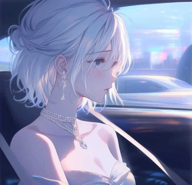 avatar anime nữ sad 18