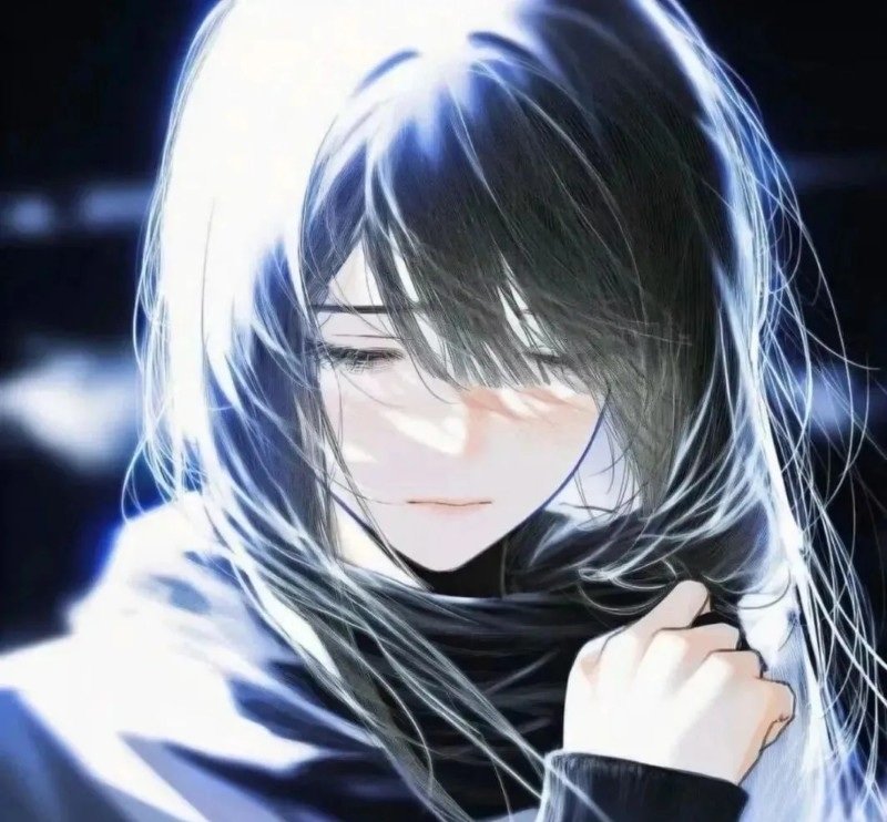 avatar anime nữ sad 36
