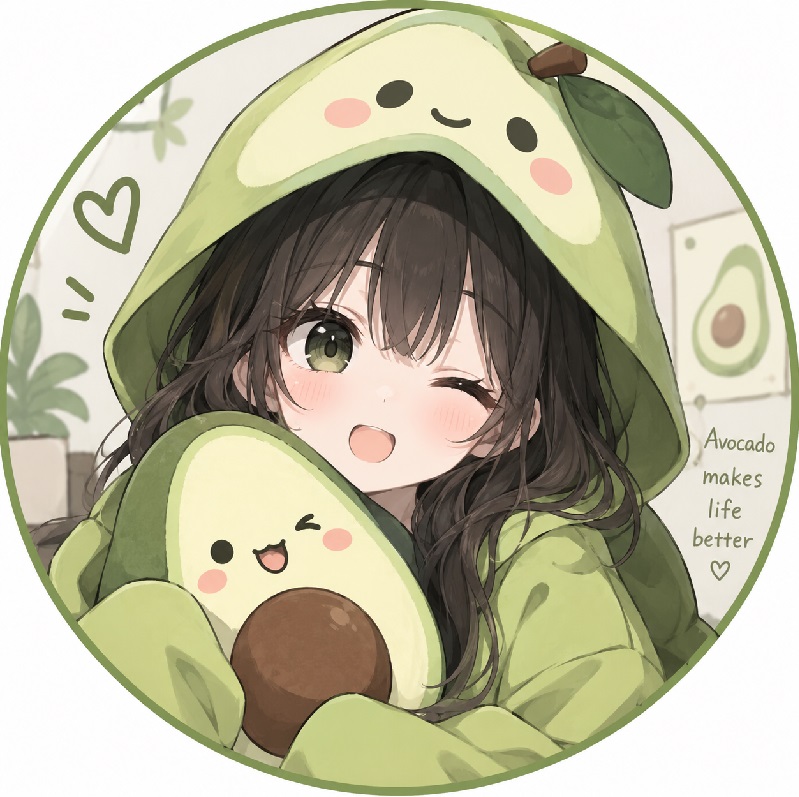 Avatar anime quả bơ ngộ nghĩnh, độc lạ và đáng yêu