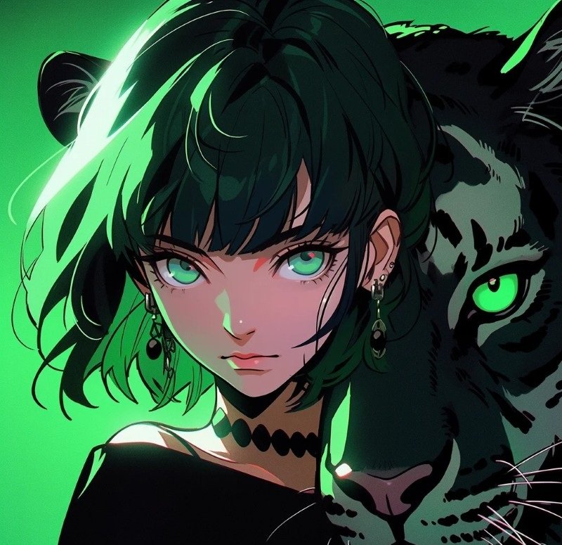 avatar anime xanh lá 2
