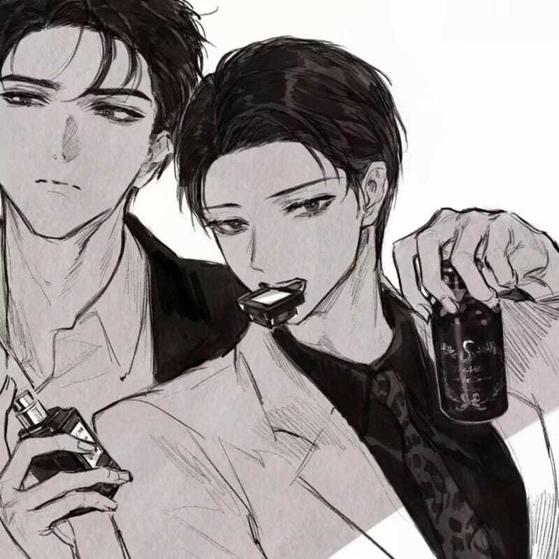 Ảnh avatar boy love anime với tone màu pastel nhẹ nhàng