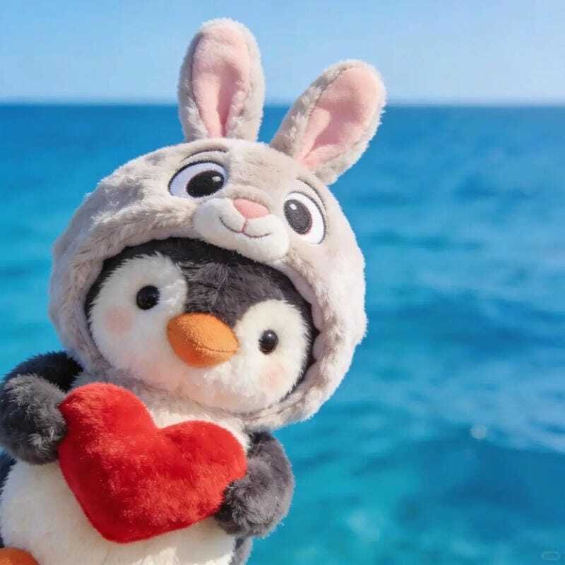 Avatar chim cánh cụt cute phong cách anime nhẹ nhàng