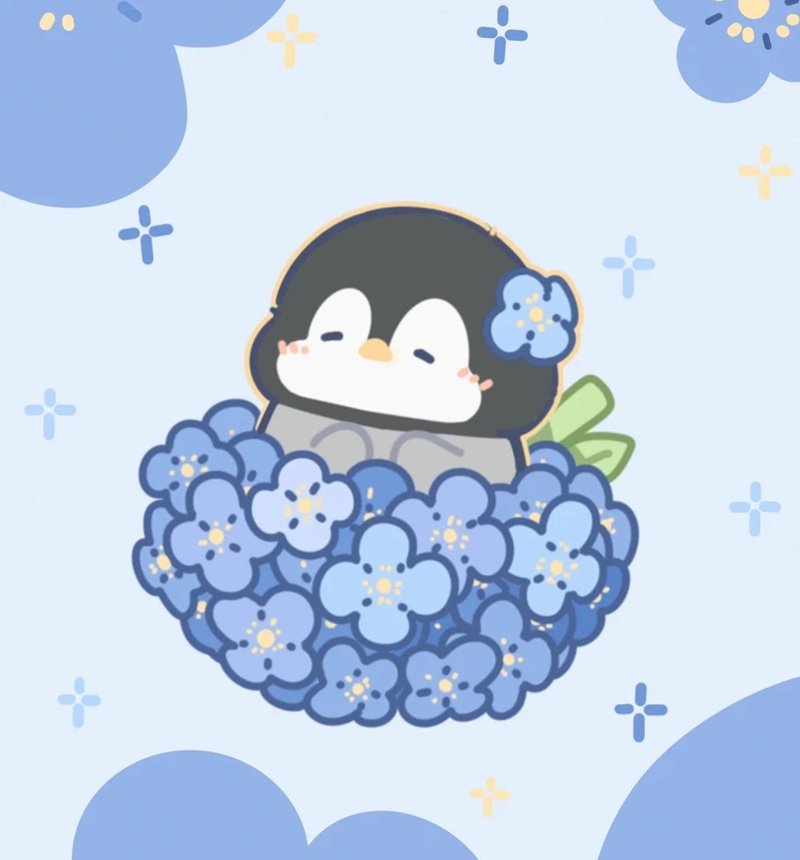 Avatar chim cánh cụt cute nhỏ xinh phù hợp ảnh đại diện đôi