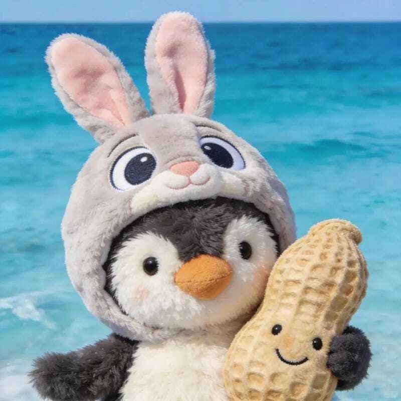 Avatar chim cánh cụt cute phong cách kawaii Nhật Bản