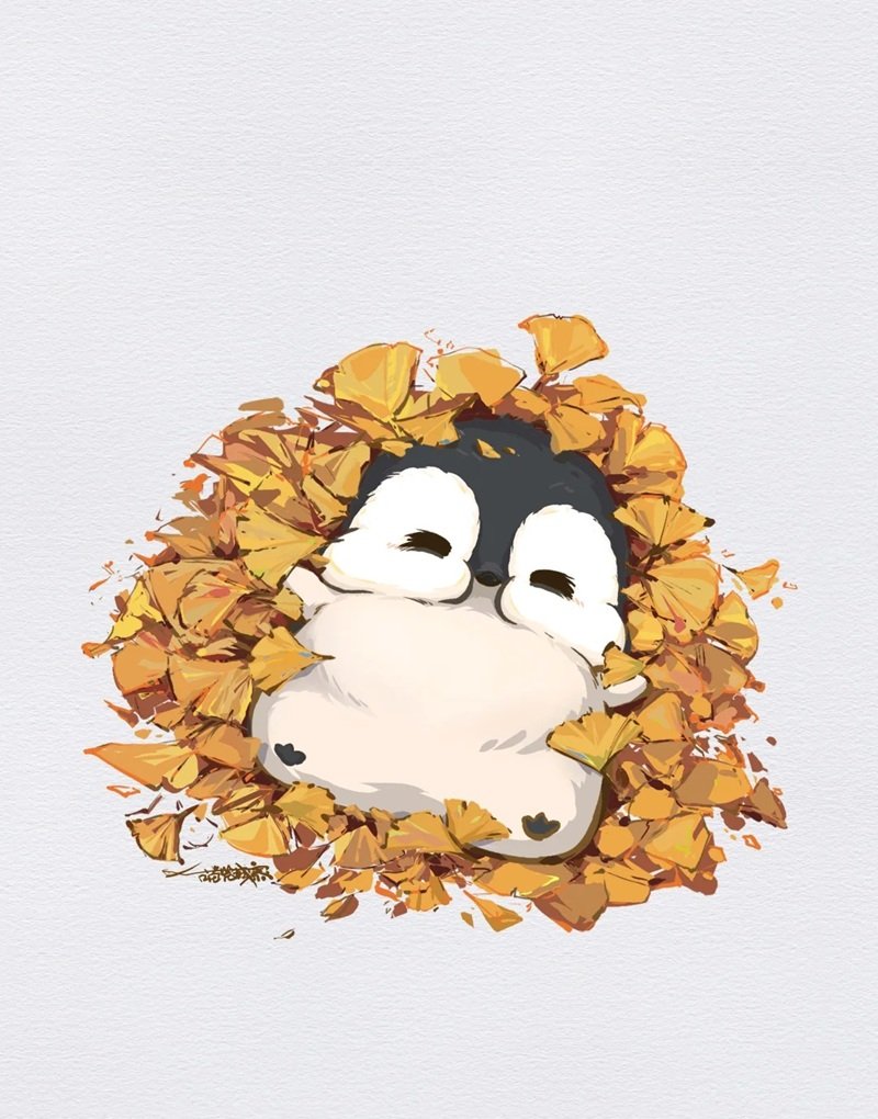 Avatar chim cánh cụt cute phong cách chill dễ nhìn