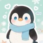 Avatar chim cánh cụt cute, đáng yêu, trong trẻo, hot