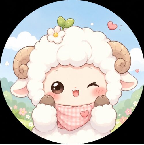 Avatar con cừu cute, tươi tắn, vui nhộn, đáng yêu