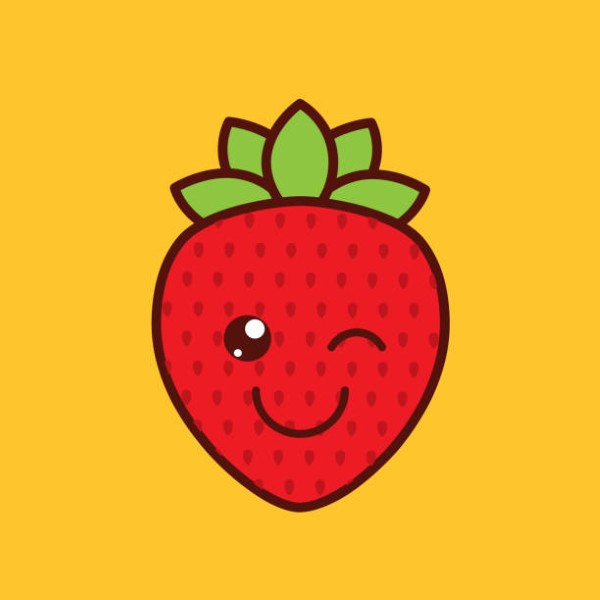 fruit character design, vector illustration eps10 graphic