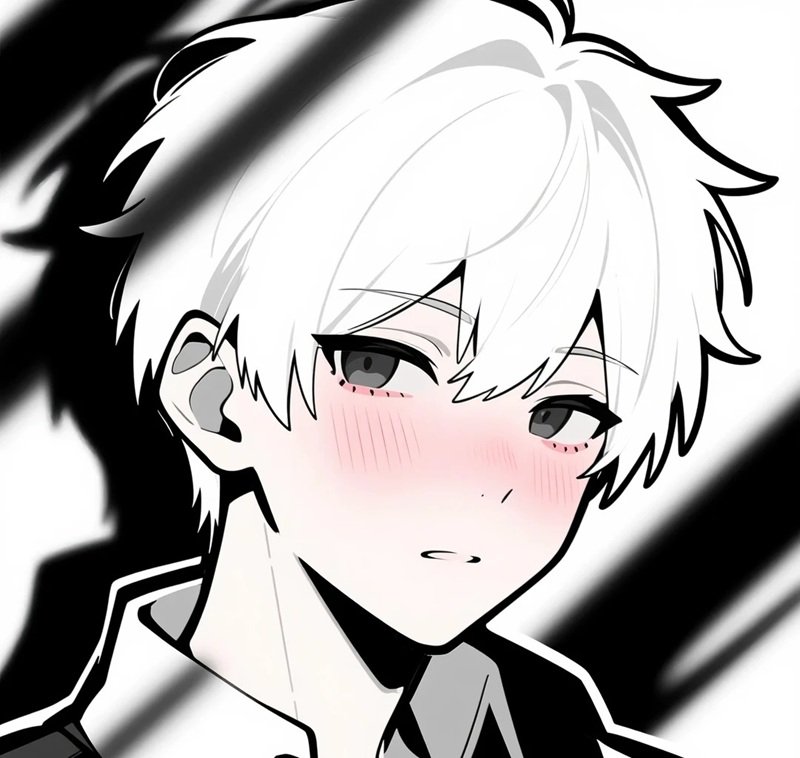 avatar đôi anime đen trắng 29