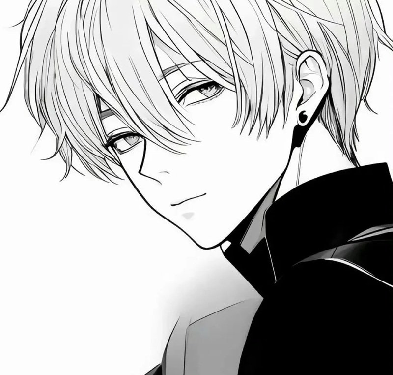 avatar đôi anime đen trắng 38