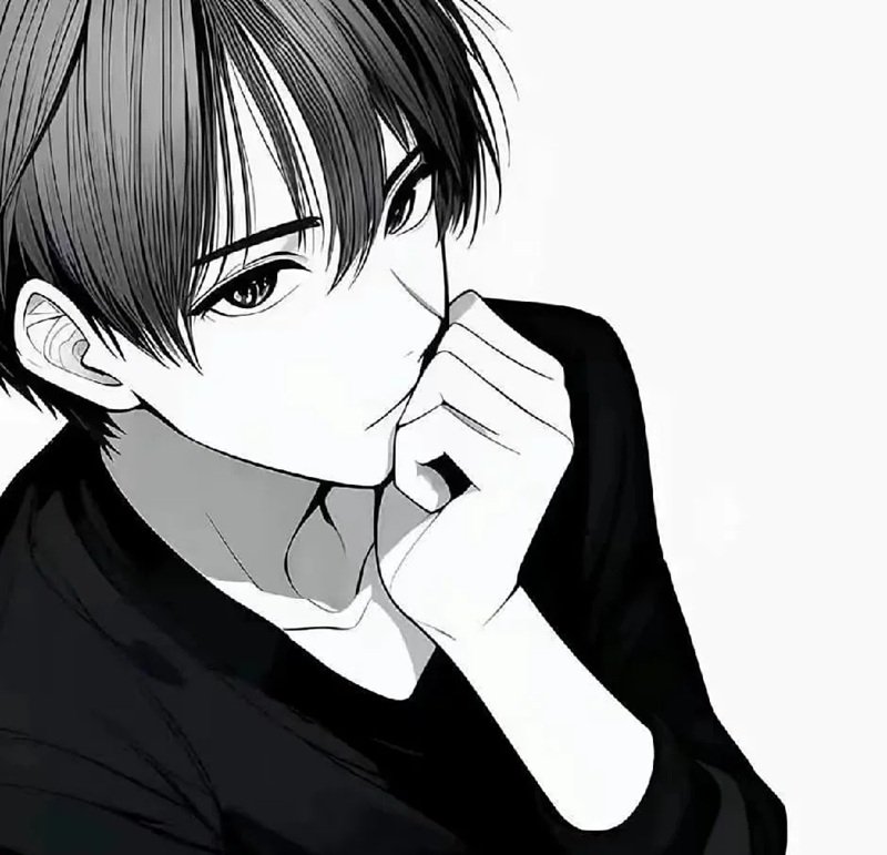 avatar đôi anime đen trắng 42