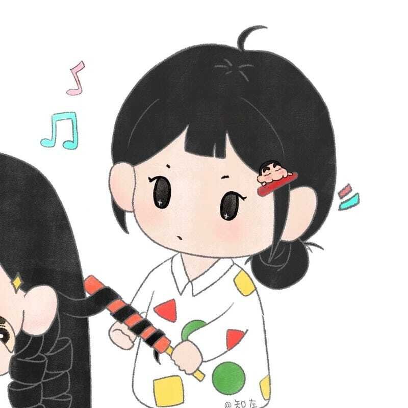 Avatar đôi bạn thân nữ vô tri cute nhẹ nhàng cho bạn thân
