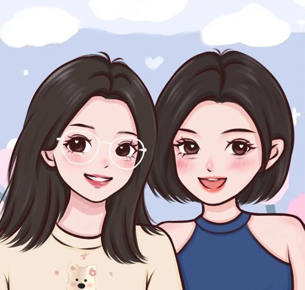 avatar đôi bạn thân nữ​ 3