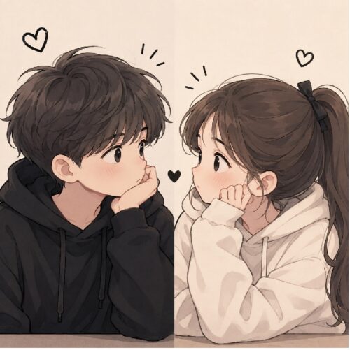 Avatar đôi hoạt hình sinh động, dễ thương và ngộ nghĩnh