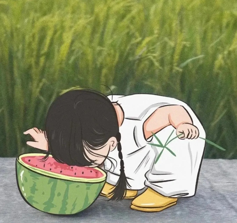 avatar dưa hấu cute 10