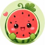 Avatar dưa hấu cute, ngộ nghĩnh, gần gũi, đáng yêu
