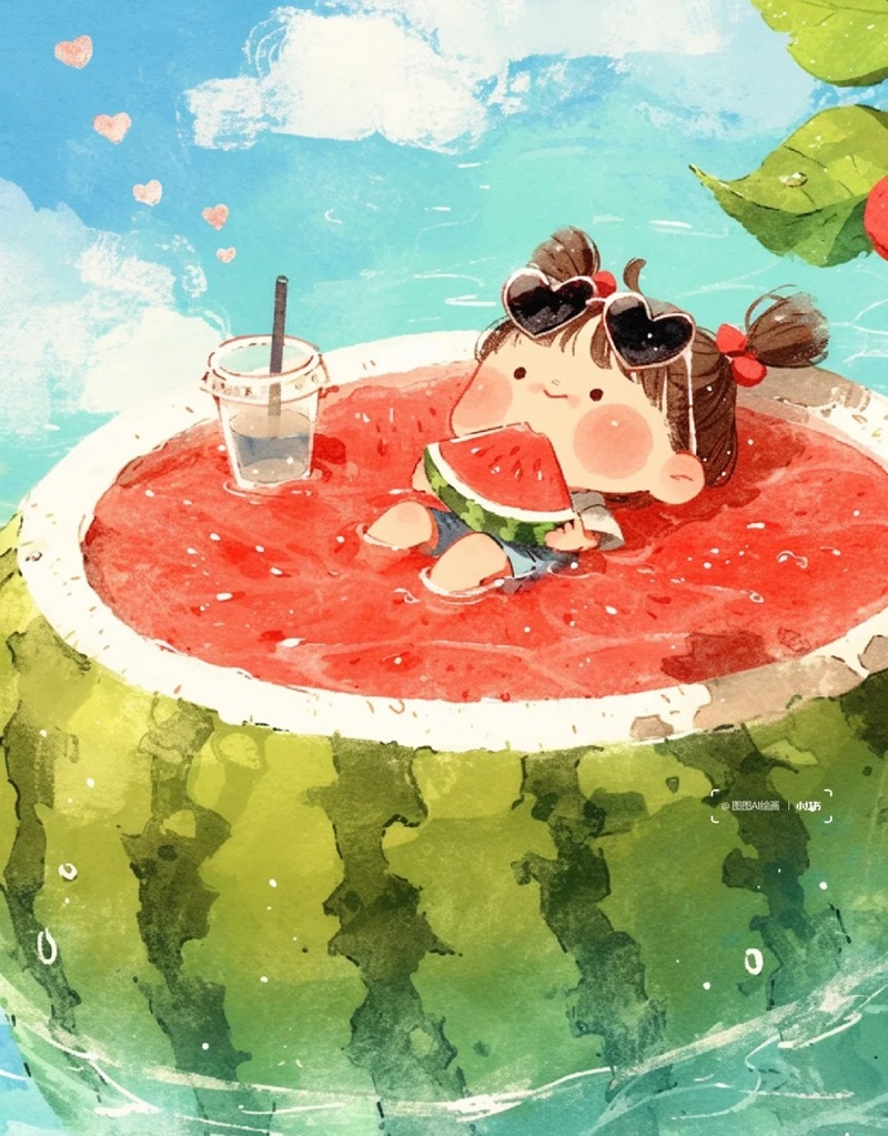 avatar dưa hấu cute 21