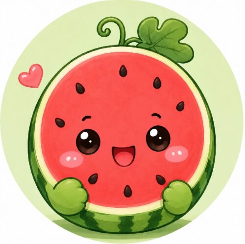 Avatar dưa hấu cute, ngộ nghĩnh, gần gũi, đáng yêu