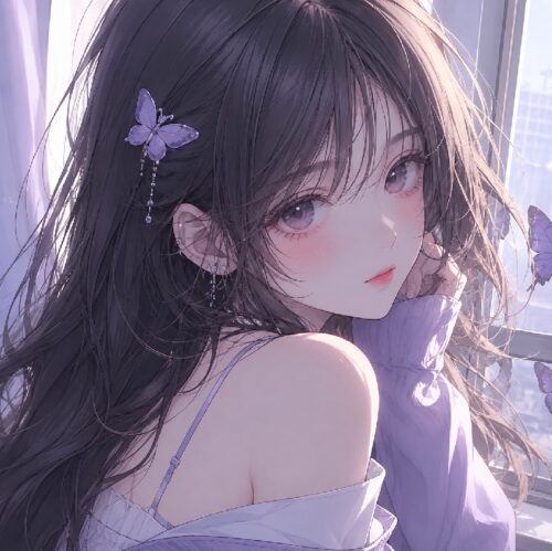 Avatar gái xinh anime đẹp cuốn hút, thần thái nổi bật
