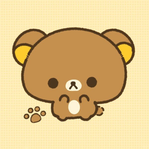 avatar gấu nâu cute 1