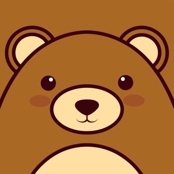 kawaii bear animal icon . colorful design. vector illustration