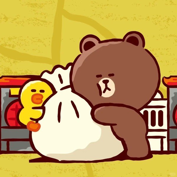 avatar gấu nâu cute 29