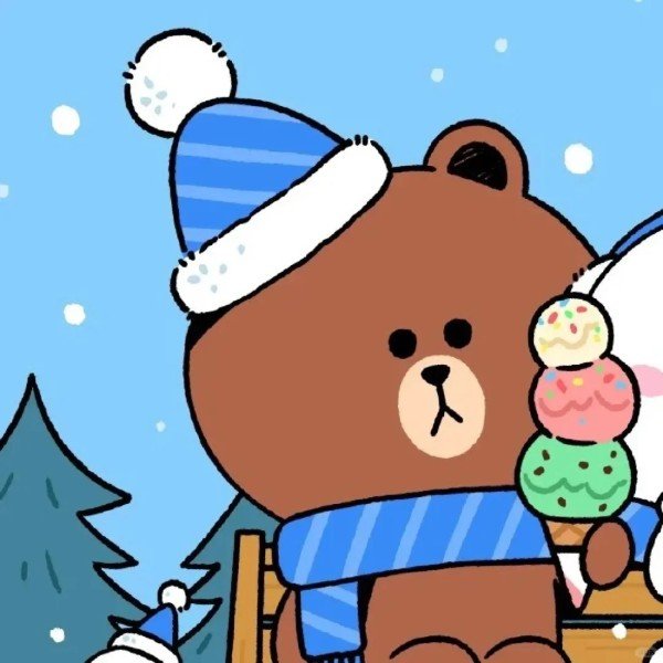 avatar gấu nâu cute 32