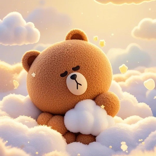 avatar gấu nâu cute 34