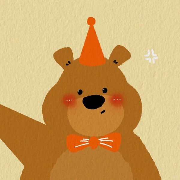 avatar gấu nâu cute 37