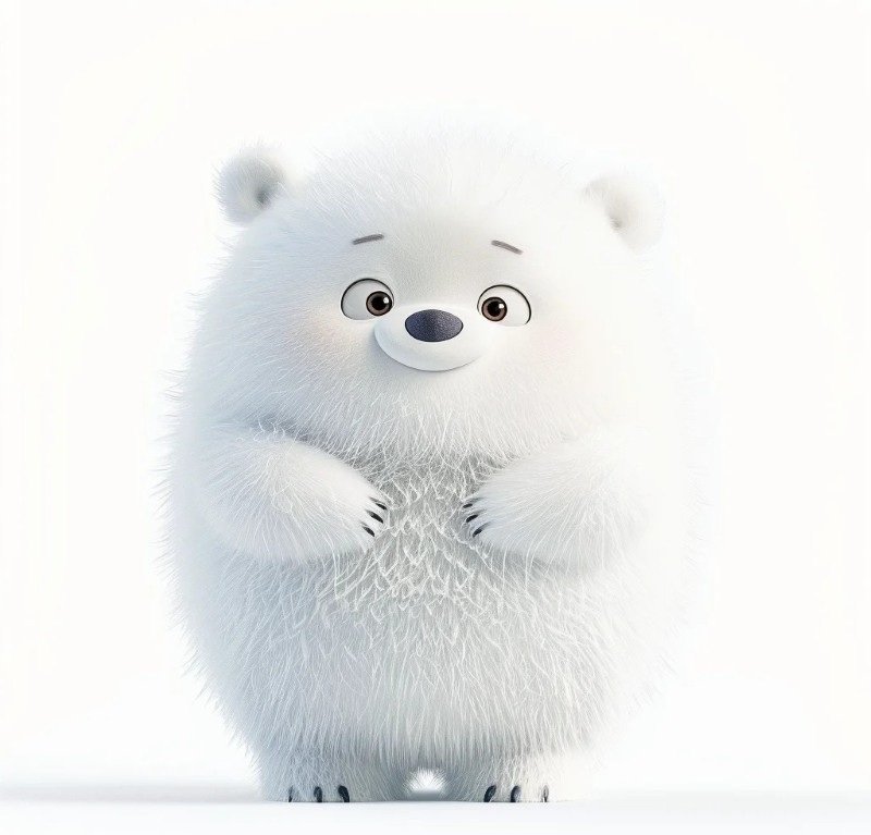 avatar gấu trắng cute 2