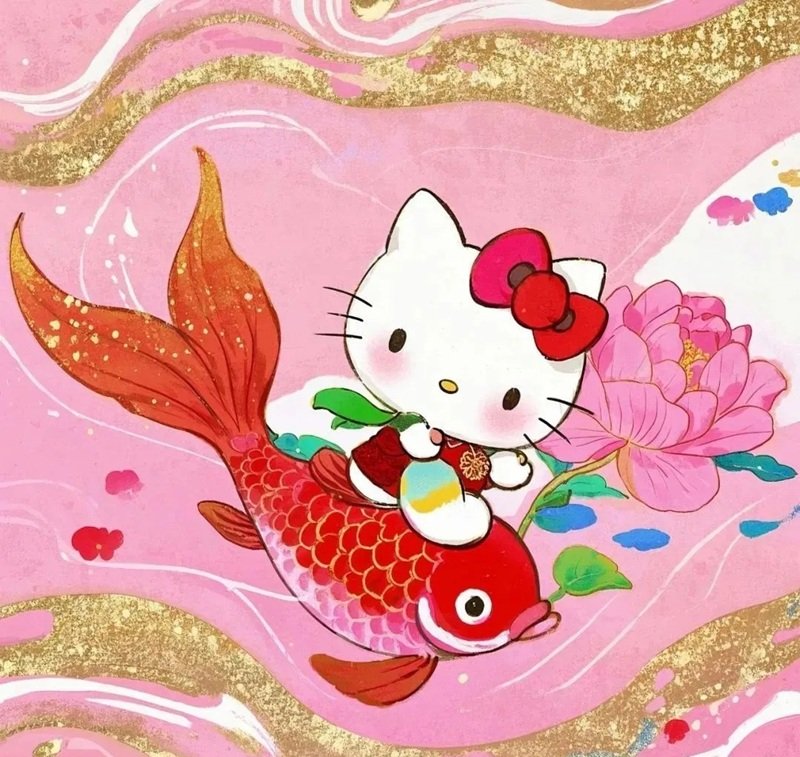 Ảnh avatar Hello Kitty cute phong cách tối giản cực đẹp