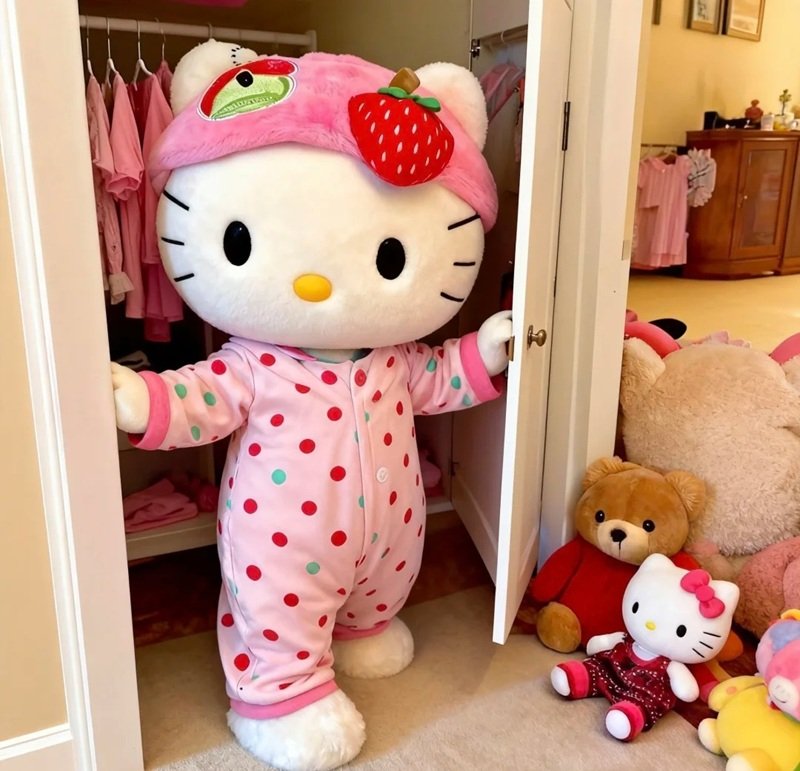 Hình ảnh avatar Hello Kitty cute với màu hồng nhẹ nhàng