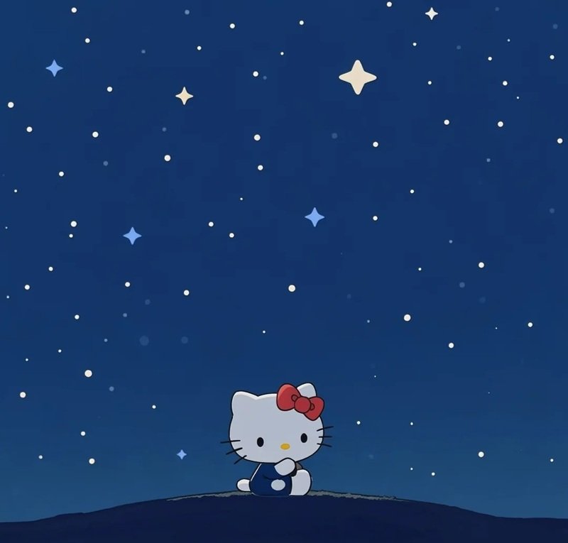 Hình ảnh avatar Hello Kitty cute phong cách chibi Nhật Bản