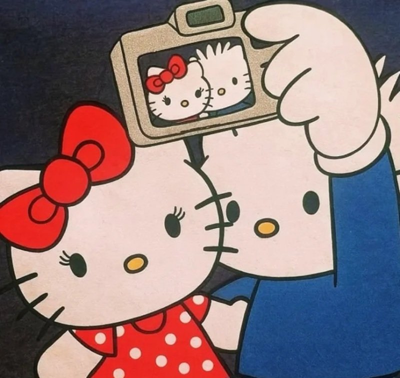 Hình avatar Hello Kitty cute phong cách đáng yêu cho nữ sinh