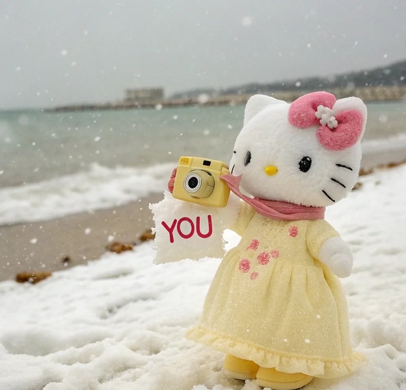 Avatar Hello Kitty cute với phong cách hoạt hình hiện đại