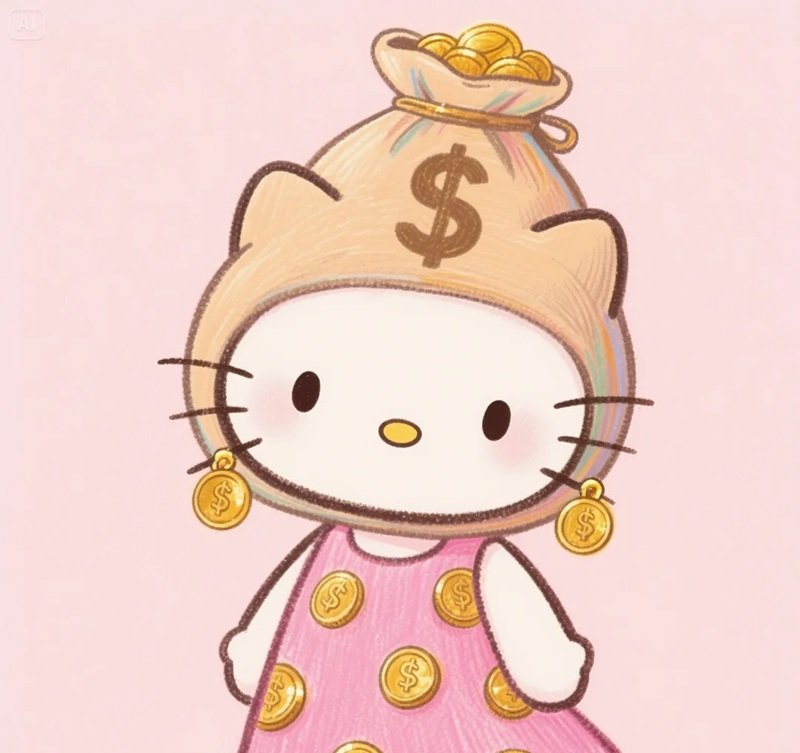 Hình avatar Hello Kitty cute cực hợp cho hội bạn nữ