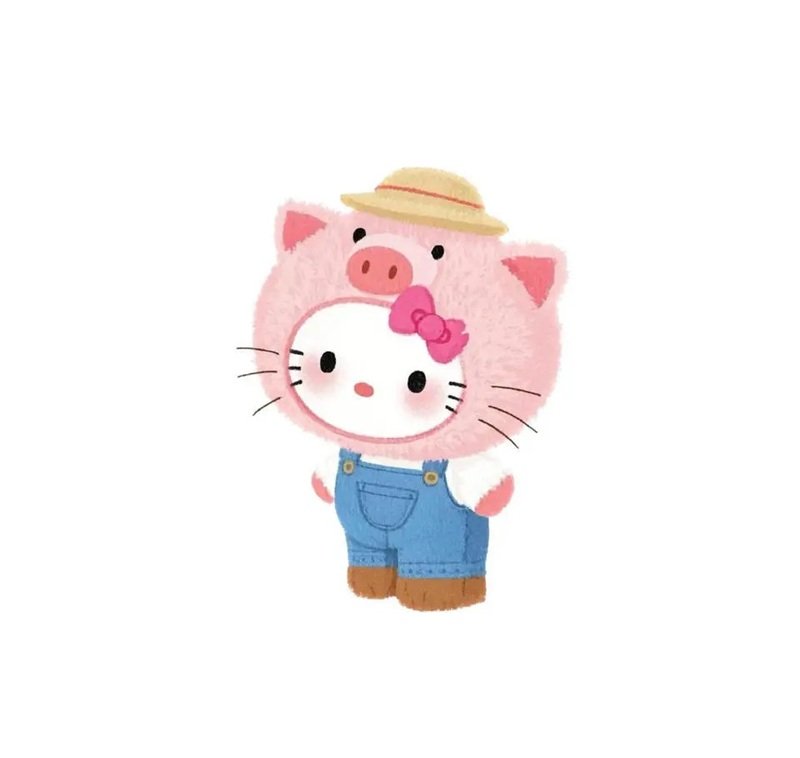 Hình ảnh avatar Hello Kitty cute với nơ đỏ cực nổi bật