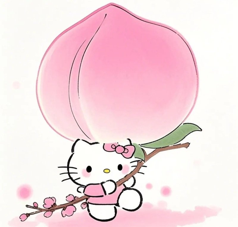 Hình ảnh avatar Hello Kitty cute cực kỳ phù hợp cho nữ sinh