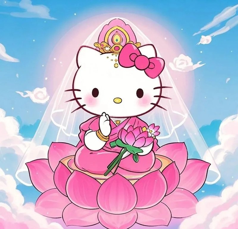 Avatar Hello Kitty cute phong cách dễ thương cực kỳ nổi bật