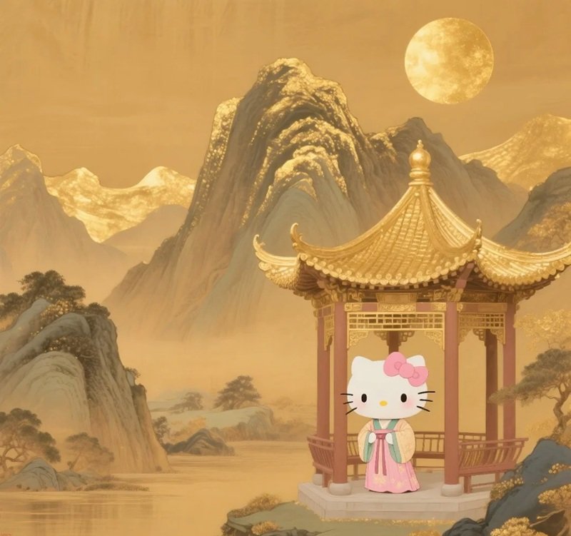 Ảnh avatar Hello Kitty cute dùng cho profile mạng xã hội đẹp