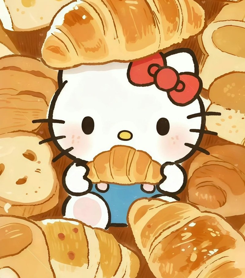 Avatar Hello Kitty cute phong cách đơn giản nhưng cực xinh