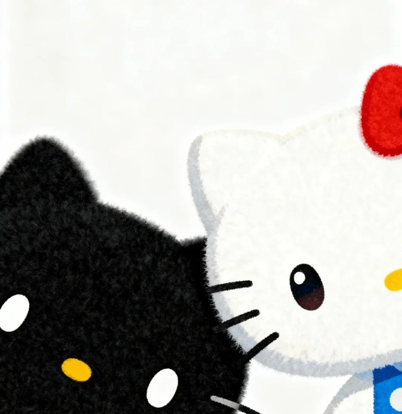 Hình avatar Hello Kitty cute với biểu cảm buồn ngủ đáng yêu